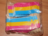 Pansexual pride toothpicks - Packs of 10 or 100