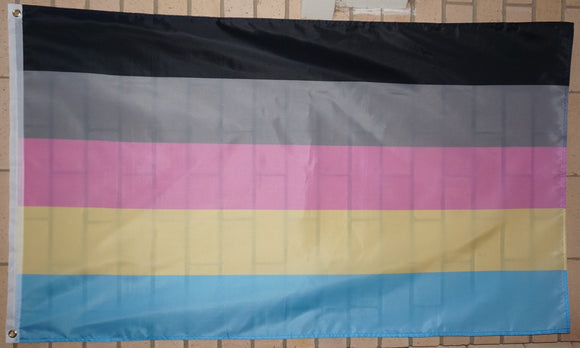 Polygender pride flag 3' X 5'