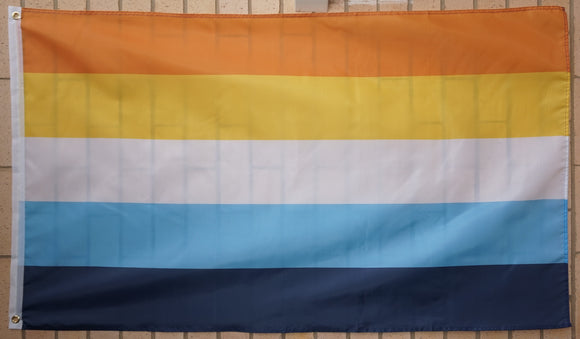 AroAce combined aromantic/asexual pride flag 3' X 5'