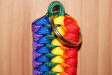 Rainbow pride keychain - snakeknot