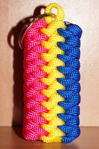 Pansexual pride keychain - snakeknot