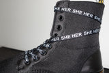 Pronoun shoelaces - SHE HER