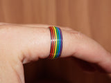 Rainbow pride ring