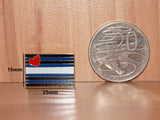 Leather pride small enamel pin