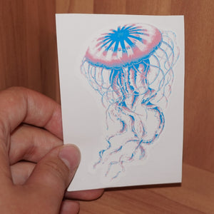 Transgender pride jellyfish - Vernen Ink