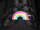 Pansexual pride shoe charms