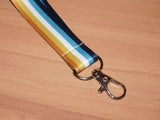 Aromantic Asexual (AroAce) pride lanyard