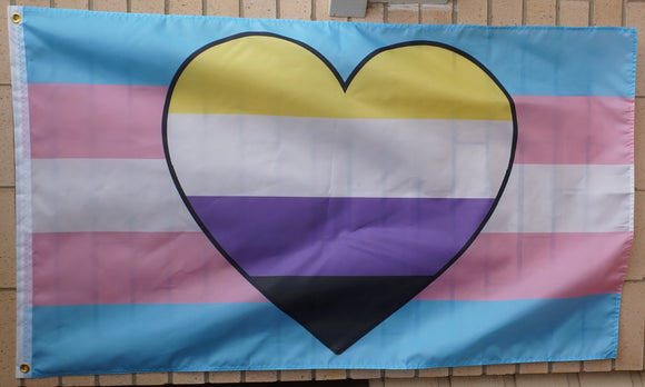 Transgender Nonbinary pride flag 3' X 5'