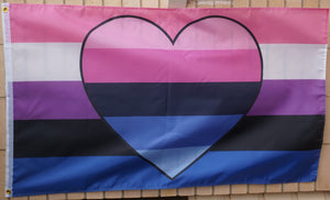 Backorder: Genderfluid Omnisexual pride flag 3' X 5'