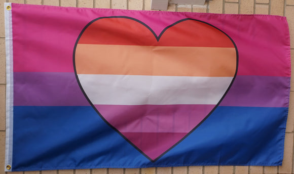 Bi Lesbian pride flag 3' X 5'