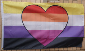 Nonbinary Lesbian pride flag 3' X 5'