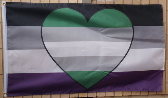 Greyromantic Asexual pride flag 3' X 5'