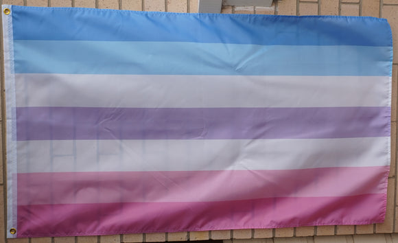 New Bigender pride flag 3' X 5'