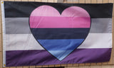Omniromantic Asexual pride flag 3' X 5'