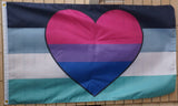 Oriented AroAce Bisexual pride flag 3' X 5'