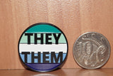 They/Them Vincian Gay pronoun enamel pin