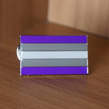 GrayAce Gray Asexual pride small enamel pin