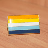 AroAce Aromantic Asexual pride small enamel pin