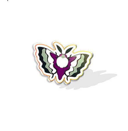 Asexual pride butterfly