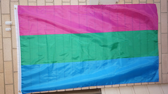 Polysexual pride flag 3' X 5'