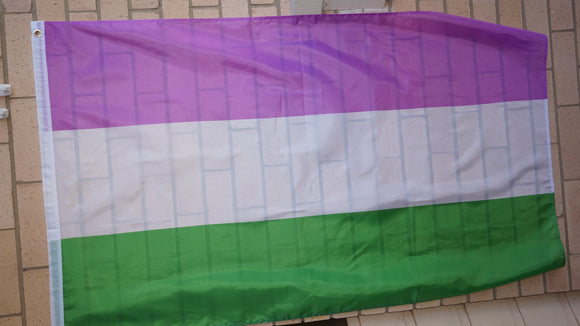 Genderqueer pride flag 3' X 5'