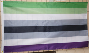 Aromantic Asexual (AroAce) combined pride flag 3' X 5'