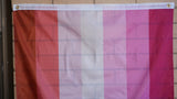 Pink lesbian pride flag 3' X 5'