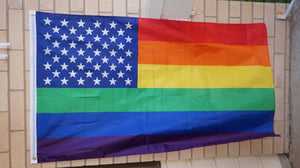 USA Rainbow pride flag 3' X 5'