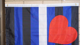 Leather pride flag 3' X 5'