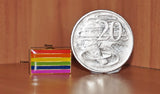 Rainbow pride small enamel pin